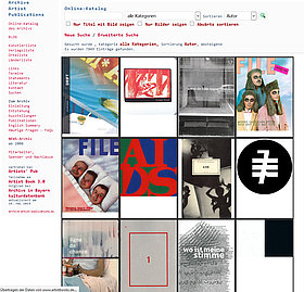 Homepage www.artistbooks.de 